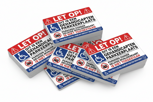 Sticker Gehandicapten Parkeerplaats (6 stuks)