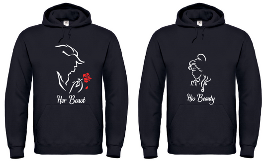 His Beauty Her Beast - 2x Hoodies
