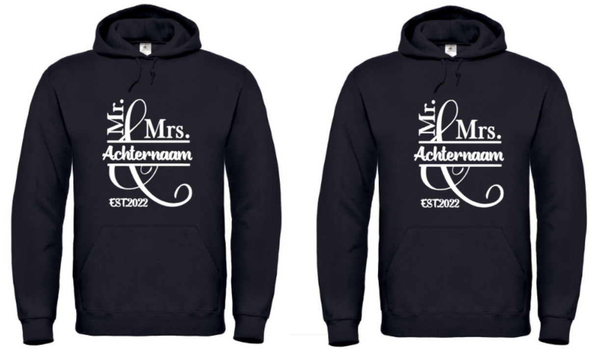 Trouwen (Set van 2) - 2x Hoodie