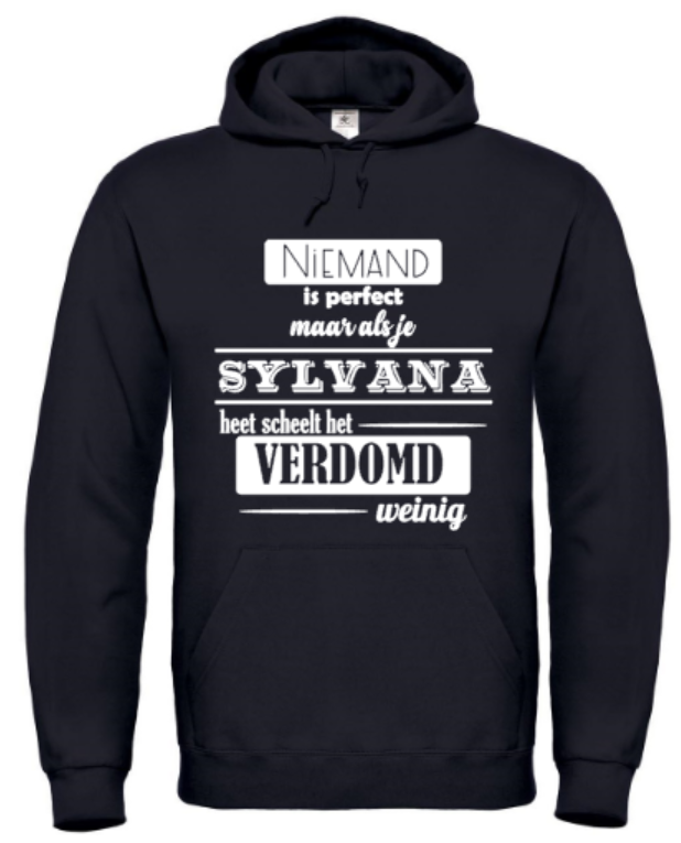 Niemand Is Perfect... (Dames) - Hoodie / S