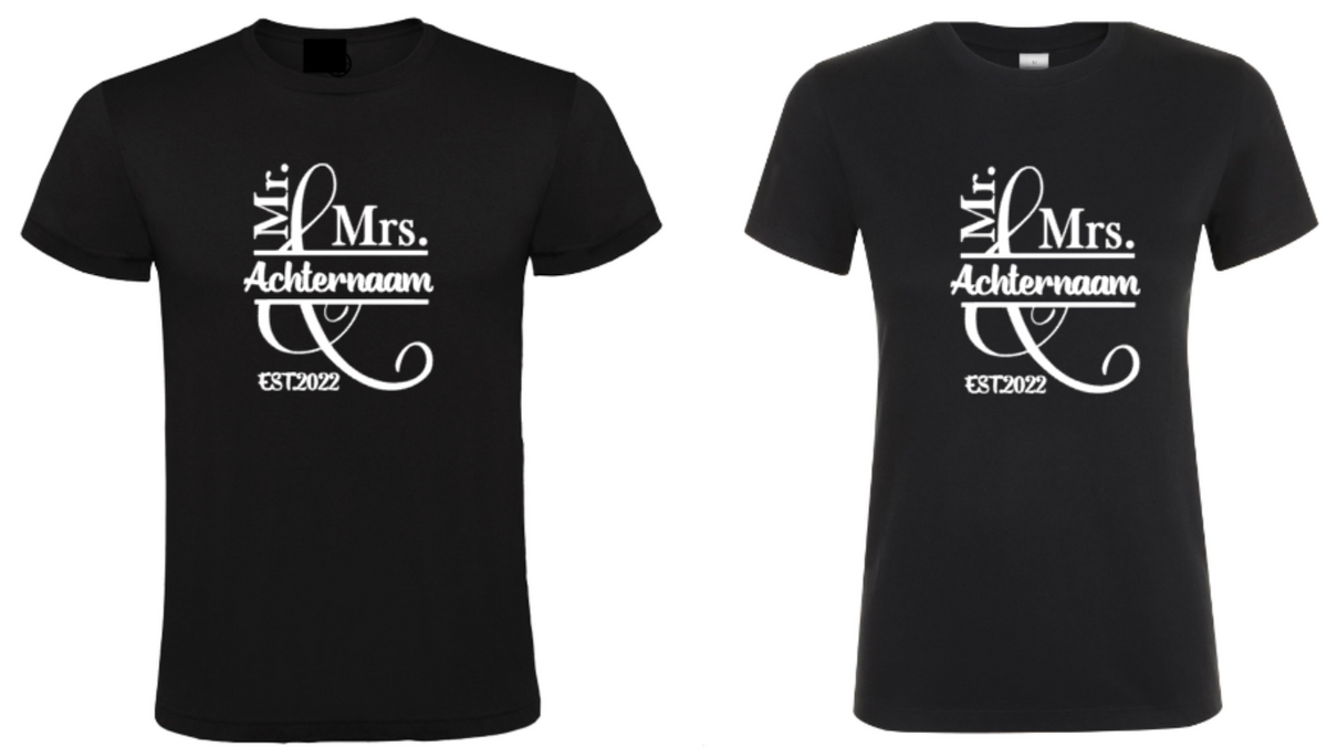 Trouwen (Set van 2) - 2x T-Shirts